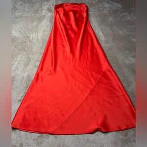 Wilfred Vibrant Red Satin Skirt
